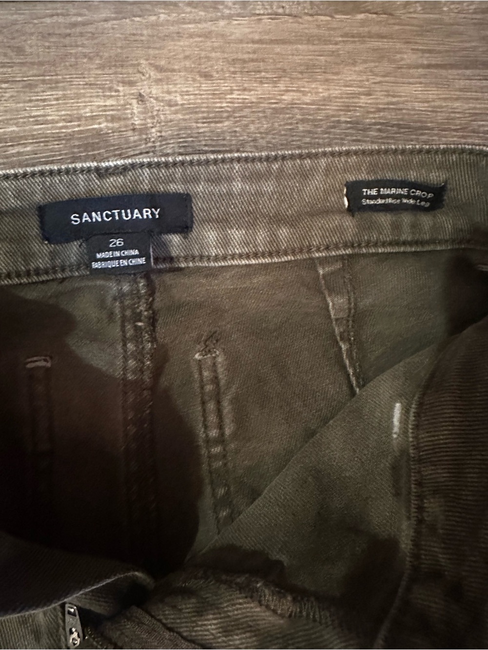 Sanctuary - The Marine Crop Jean - Never Worn - Size 26 - Picture 3 of 5